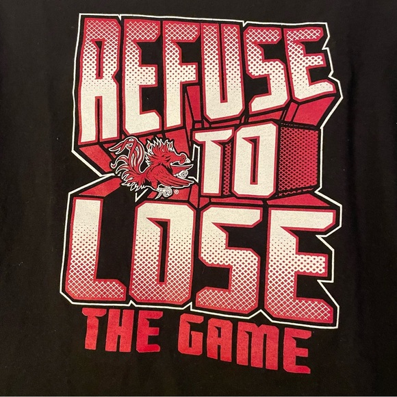 ProEdge Knights Apparel Carolina Gamecocks Black & Red Long Sleeve Tee Size L - Picture 2 of 9